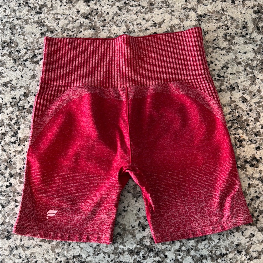 Fabletics Red Biker Shorts